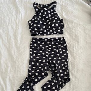 Outdoor Voices Polka Dot TechSweat Set